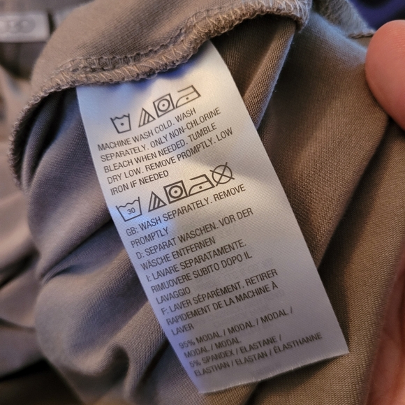 LOGO Lori Goldstein Maxi Dress Solid Gray Grey Size M Medium - Picture 8 of 8